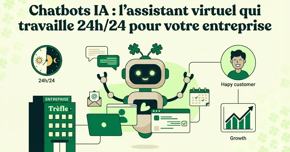 Chatbots IA : l'assistant virtuel qui travaille 24h/24 pour votre entreprise