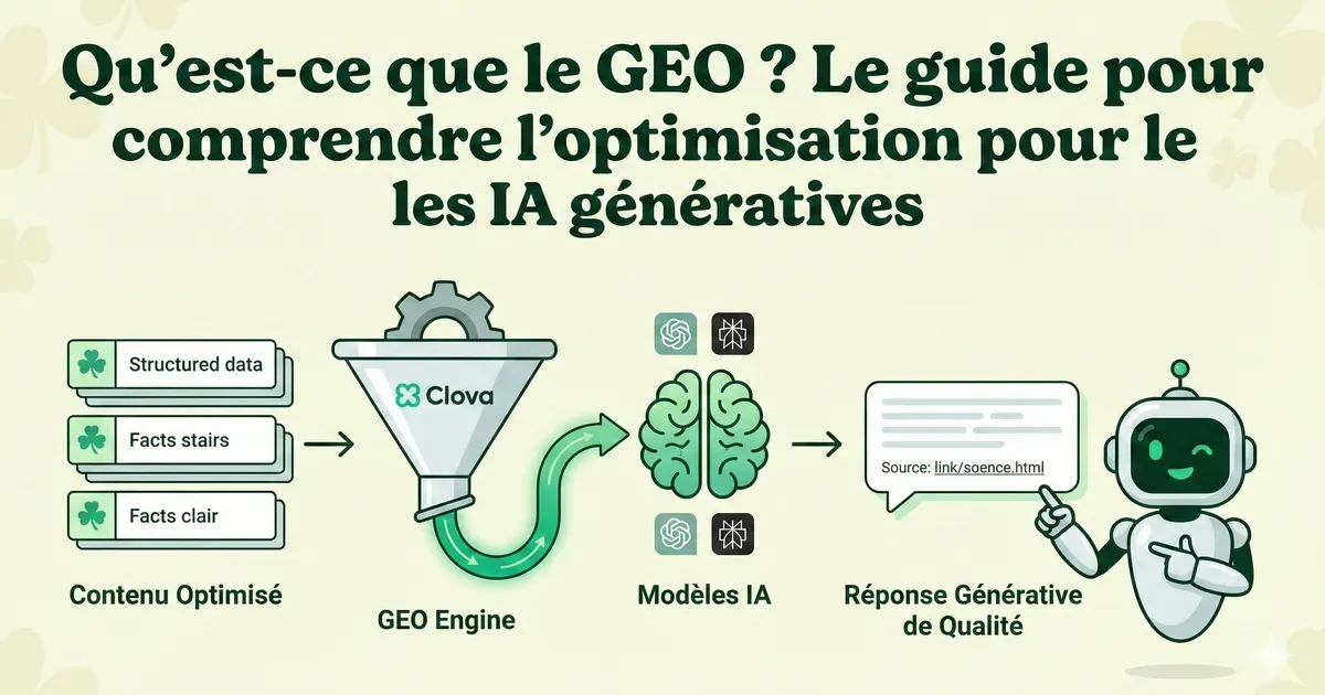 Qu'est-ce que le GEO ? Le guide pour comprendre l'optimisation pour les IA génératives